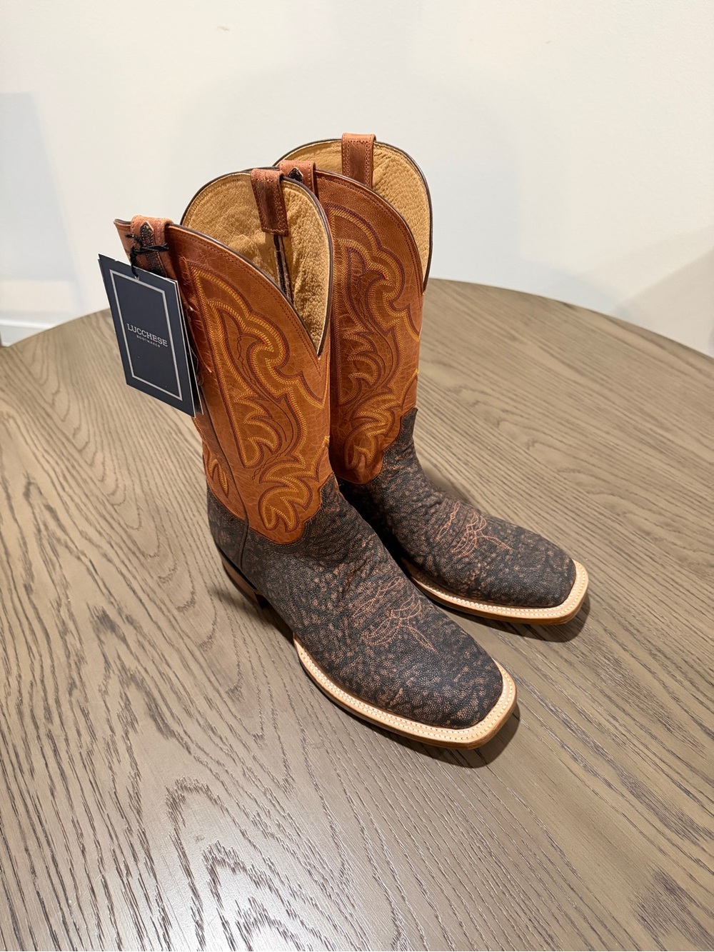 NWT Lucchese Carrington African Elephant Boot